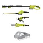 Sun Joe Cordless Lawn & Hedge Trimmer Combo Kit