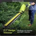 Sun Joe Cordless Lawn & Hedge Trimmer Combo Kit