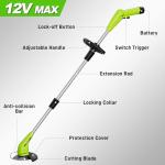 GardenJoy 12V Cordless Weed Wacker with Battery