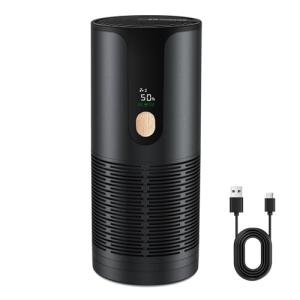 Compact Cordless Car Air Purifier with LCD Display