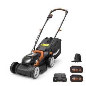 WORX 14" Cordless Electric Lawn Mower with Batteries