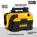 DEWALT 20V MAX Wet/Dry Cordless Shop Vacuum