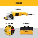 DEWALT 7-Inch Angle Grinder Tool Kit with Bag