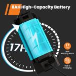 GoGonova Cordless Rechargeable Work Light with Stand