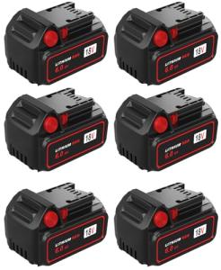 Bslite 6-Pack 18V 6.0Ah Milwaukee Battery Replacement