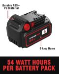 Bslite 6-Pack 18V 6.0Ah Milwaukee Battery Replacement
