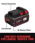 Bslite 6-Pack 18V 6.0Ah Milwaukee Battery Replacement