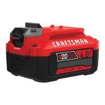 CRAFTSMAN 20V Lithium-ion Battery and Charger Pack