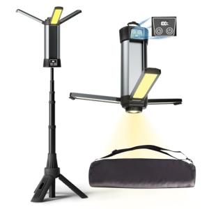 Mlogiroa Cordless LED Work Light with Stand