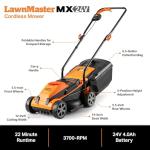 LawnMaster 24V 13-inch Mower and Trimmer Combo