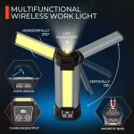 Mlogiroa Cordless LED Work Light with Stand