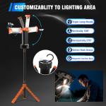 AKOFUN 12000mAh Rechargeable Cordless Work Light