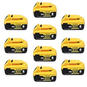 Kulatiom 20V 8.0Ah Replacement Battery for Dewalt