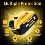Kulatiom 20V 8.0Ah Replacement Battery for Dewalt