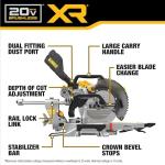 DEWALT 20V MAX XR 12" Cordless Miter Saw