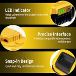 Kulatiom 20V 8.0Ah Replacement Battery for Dewalt