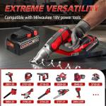 Abeden 4Pack 5.0Ah Replacement Milwaukee M18 Batteries