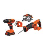 BD Cordless Lithium Ion 4-Piece Tool Set