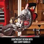 CRAFTSMAN V20 Cordless Sliding Miter Saw, 7-1/4 inch, Single Bevel, Battery and Charger Included (CMCS714M1)