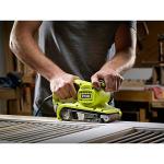 Ryobi BE319 6 Amp Portable 320 Feet / Minute Corded Belt Sander (3” x 18”) w/ Onboard Removable Dust Bag (Medium Grit Sanding Belt Included)