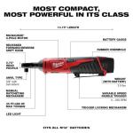 Milwaukee M12 Cordless 3/8-Inch Ratchet Kit