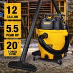 DEWALT 12 Gallon Wet/Dry Vacuum with 5.5 HP