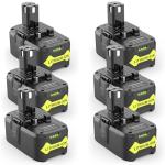 Stairlie 6 Pack 6.0Ah 18V Lithium Batteries for RYOBI