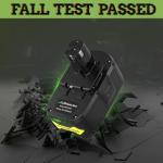 Stairlie 6 Pack 6.0Ah 18V Lithium Batteries for RYOBI