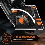 WEN Cordless 6.5-Inch Track Saw with Batteries