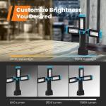 Rechargeable 5000 Lumen Cordless Work Light Kit