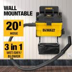 DEWALT 6 Gallon Wall-Mounted Wet Dry Vacuum