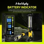 WARSUN 2PC Rechargeable Magnetic COB Work Light