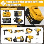 12Ah Replacement Battery for Dewalt 20V Tools