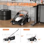 Litheli 40V Cordless 16" Lawn Mower with Batteries