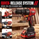 TEENO 20V Cordless Power Tool 6-Piece Set