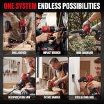 TEENO 20V Cordless Power Tool 6-Piece Set