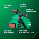 Metabo HPT Cordless Brushless Belt Sander Kit
