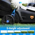 Royal Garden 13-Inch Cordless Electric Push Mower