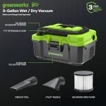 Greenworks 24V Cordless Wet/Dry Vacuum with Accessories