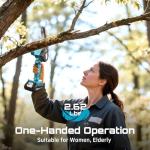 Seesii 6-Inch Cordless Mini Chainsaw with Batteries