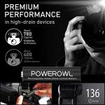 POWEROWL 4-Pack Rechargeable AA Batteries with Charger