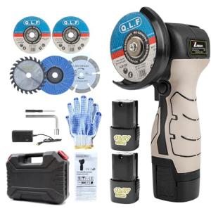 ZFULVO Cordless Mini Angle Grinder Kit