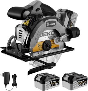 DEKOPRO 20V Cordless Circular Saw with Batteries
