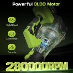 Cordless 650CFM Leaf Blower with 2 Batteries