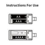 POWEROWL 4-Pack Rechargeable AA Batteries with Charger