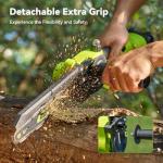 Cordless Mini Chainsaw with 2 Batteries, 8 & 6 Inch