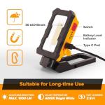 LUTEC 1000 Lumens Magnetic Rechargeable Work Light