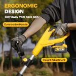 Alloyman 20V Cordless Tiller with Batteries and Charger