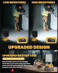 LIVOWALNY 70W Cordless LED Work Light with USB Ports