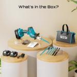 SEESII Cordless Reciprocating Saw with 6 Blades